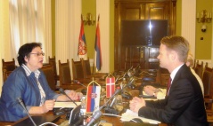 18 March 2013 National Assembly Deputy Speaker Gordana Comic in meeting with the Chairman of the Danish Parliament’s Foreign Policy Committee Jeppe Kofod
